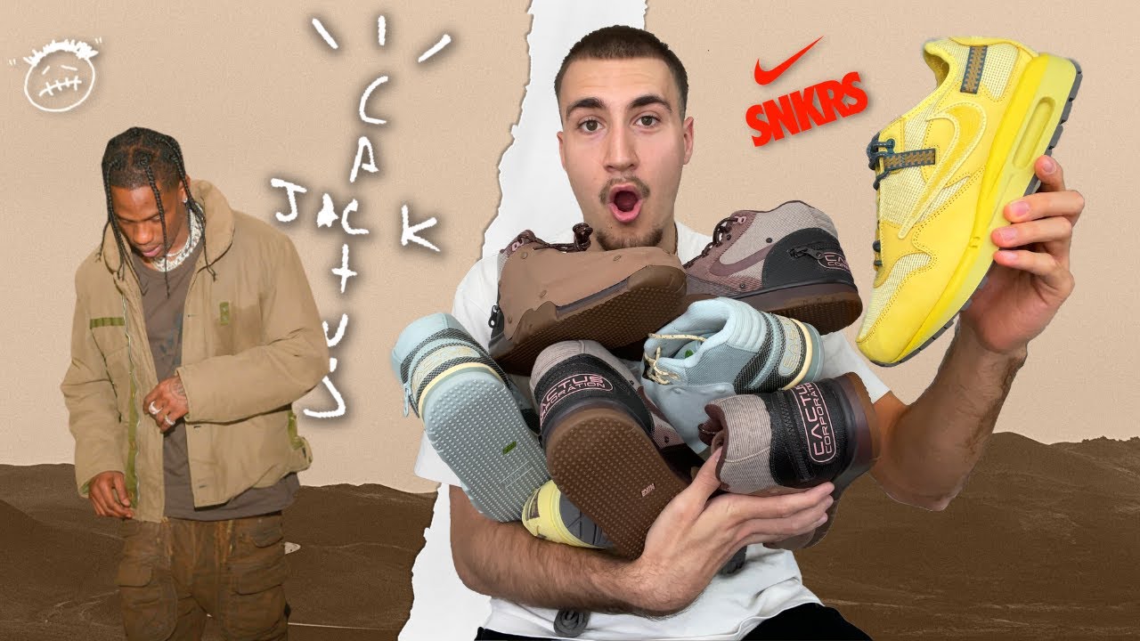 BRAQUAGE SUR NIKE SNKRS : J'UNBOX LA COLLECTION NIKE X TRAVIS SCOTT (AIR MAX 1, AIR TRAINER,...)  !