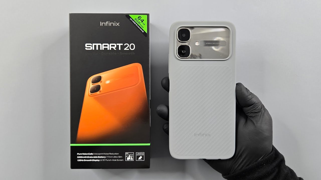 Infinix Smart 20 Polaris Titanium Unboxing - ASMR