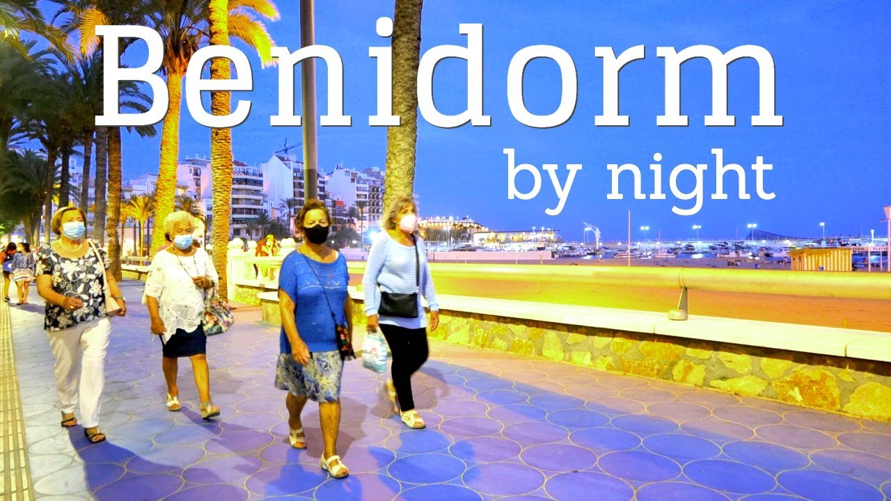 Spain's Benidorm by night