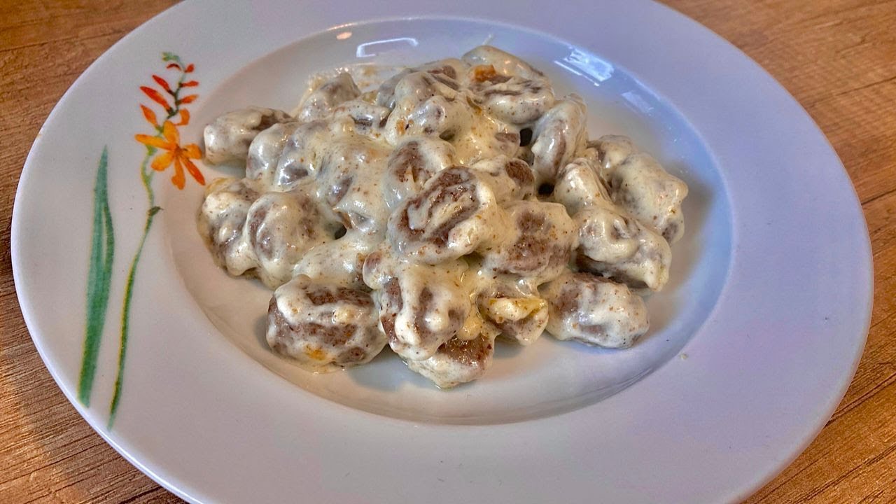 Njoki integraale me pana | Gnocchi with whipped cream
