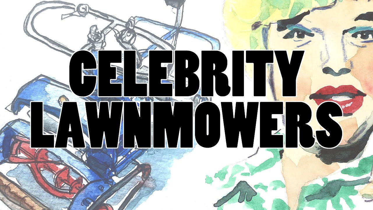 Celebrity Lawnmowers | Drawing and chatting about the British Lawnmower Museum