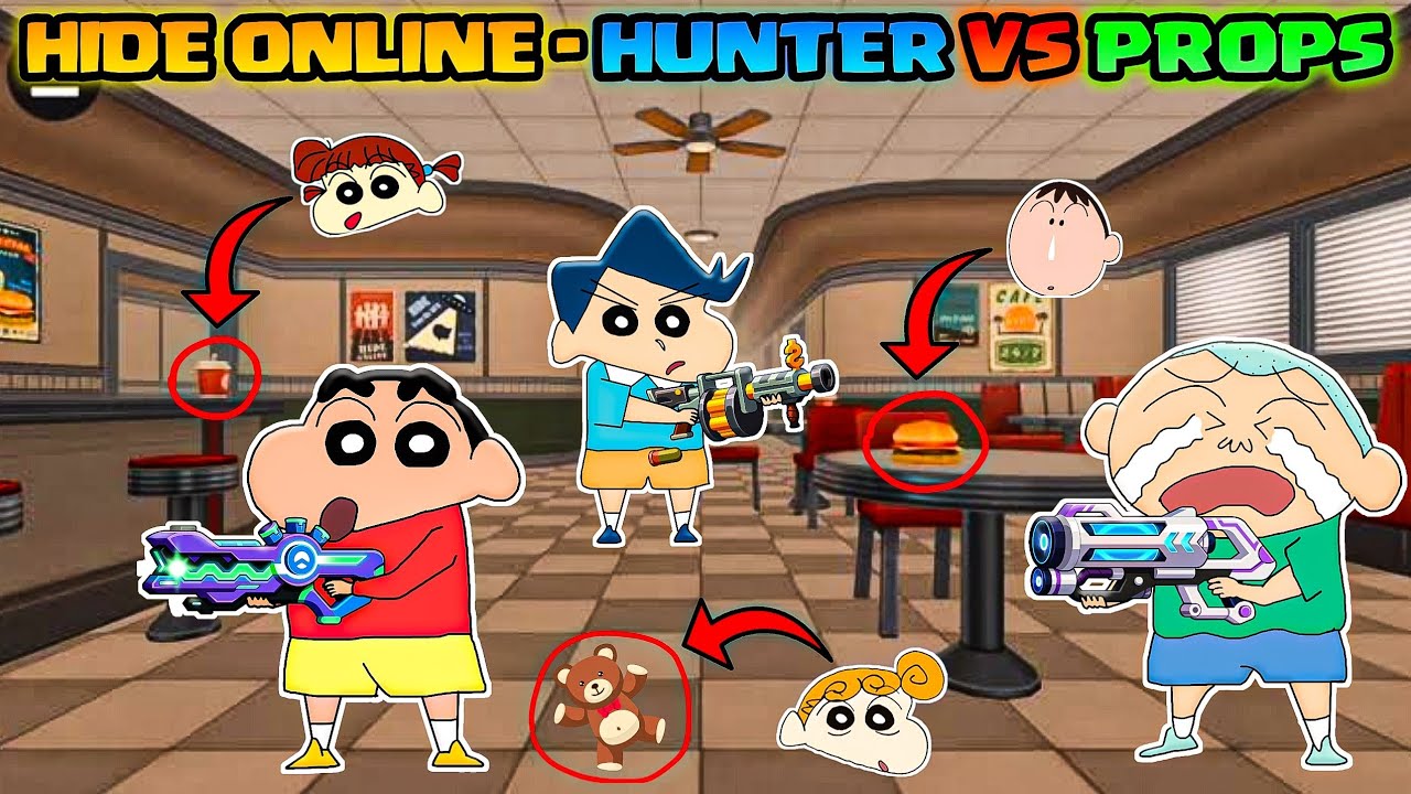 Shinchan kazama masao vs nene bo himawari in hide and seek 😱🔥 | Shinchan playing hide online game 😂🔥