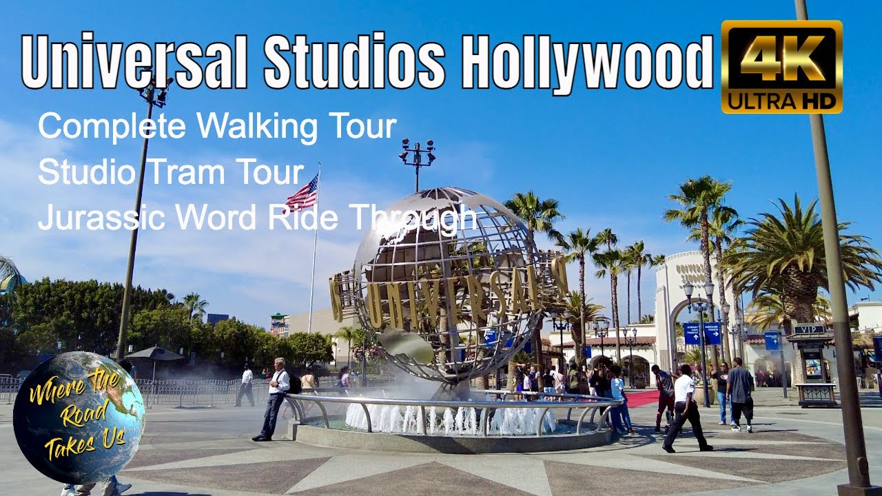 [4k] Universal Studios Hollywood Complete Walkthrough 2022-  Studio Tour, Jurassic Word Ride Thru