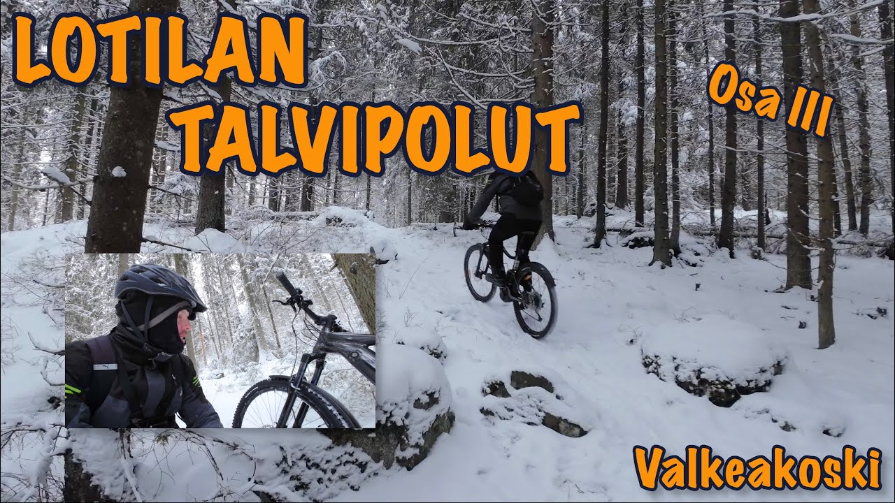 MTB Lotilan talvipolut Osa III, Valkeakoski, Suomi Tyres Piikkisika asiaa