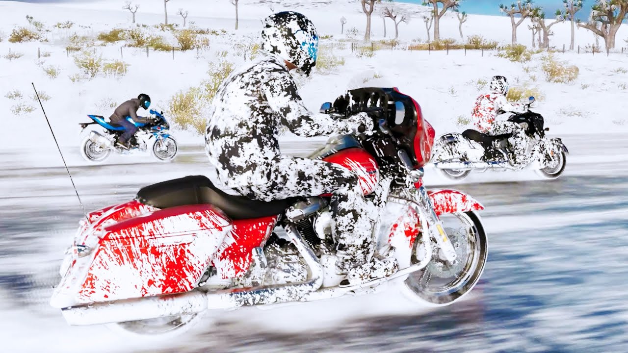 Racing Bikes In a Blizzard!