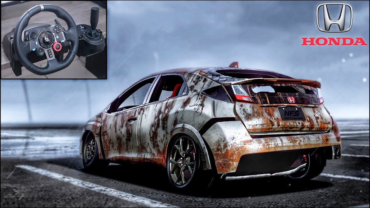 Rebuilding a HONDA Civic Type-R (FK2) - NFS HEAT - LOGITECH G29 Gameplay.