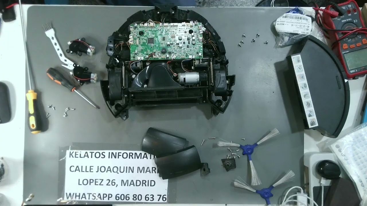 ✅ ¿ Cómo reparar Rowenta X-plorer Serie 20 que no gira los cepillos ?  ✅ Cambio de motores laterales