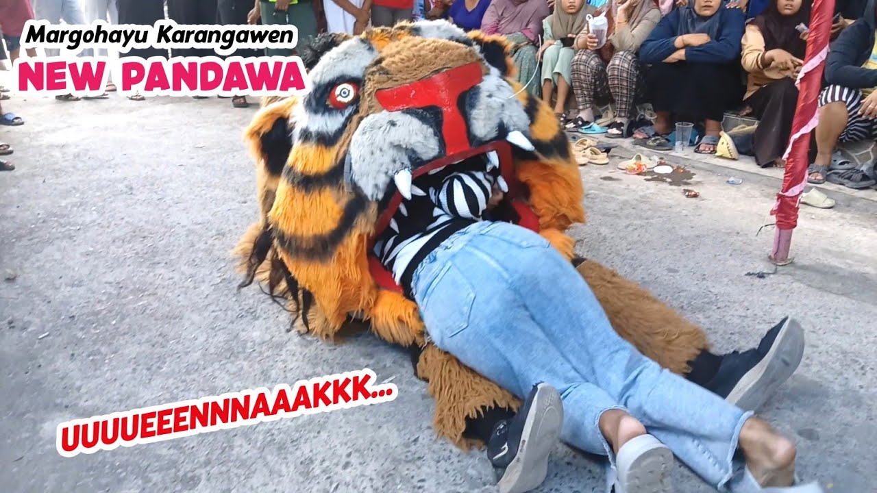 Barongan Nyaplok Cewek Cantik. New Pandawa Di Margohayu Karangawen