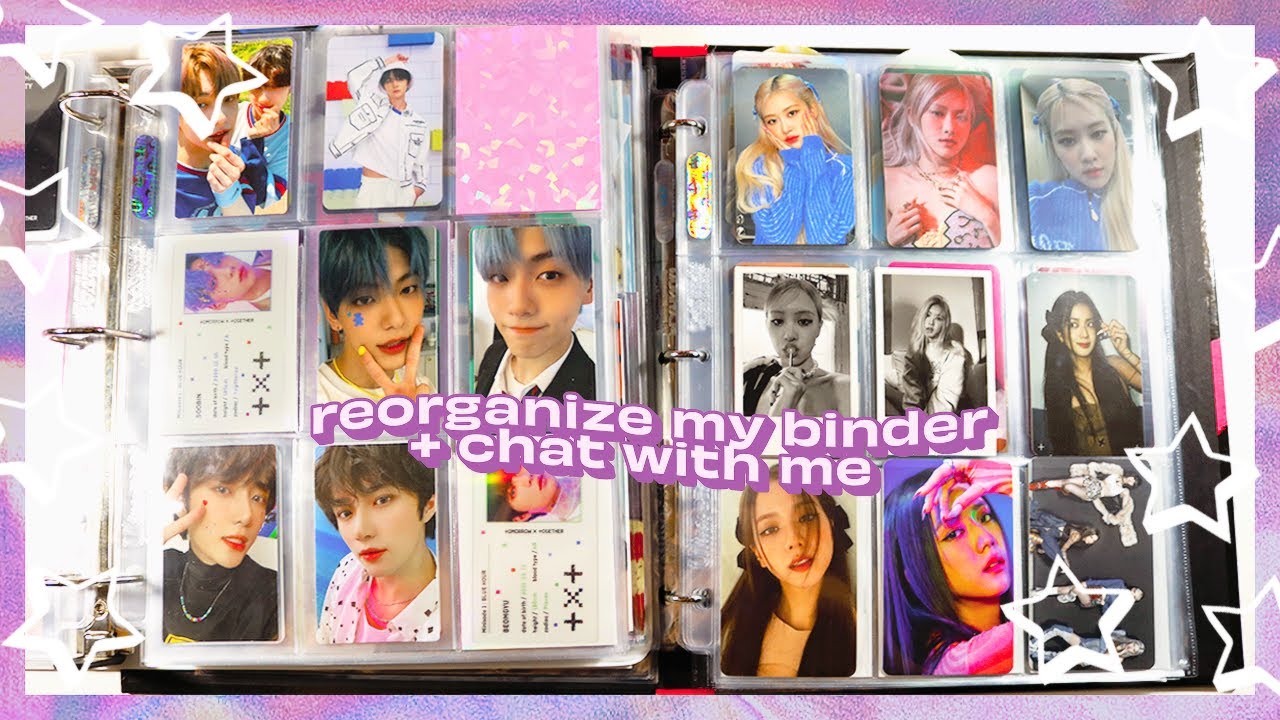 reorganize my photocard binder and chat with me ☆ q&a edition