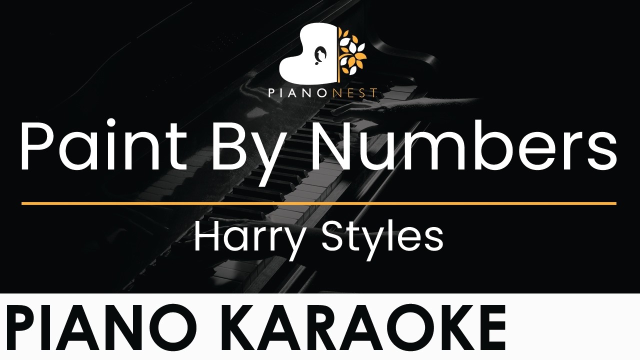 Harry Styles - Paint By Numbers - Piano Karaoke Instrumental Cover with Lyrics