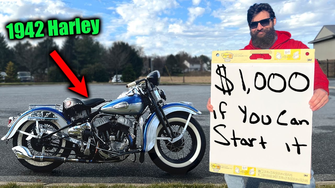 $1,000 if you Can Start My Harley Davidson Motorcycle