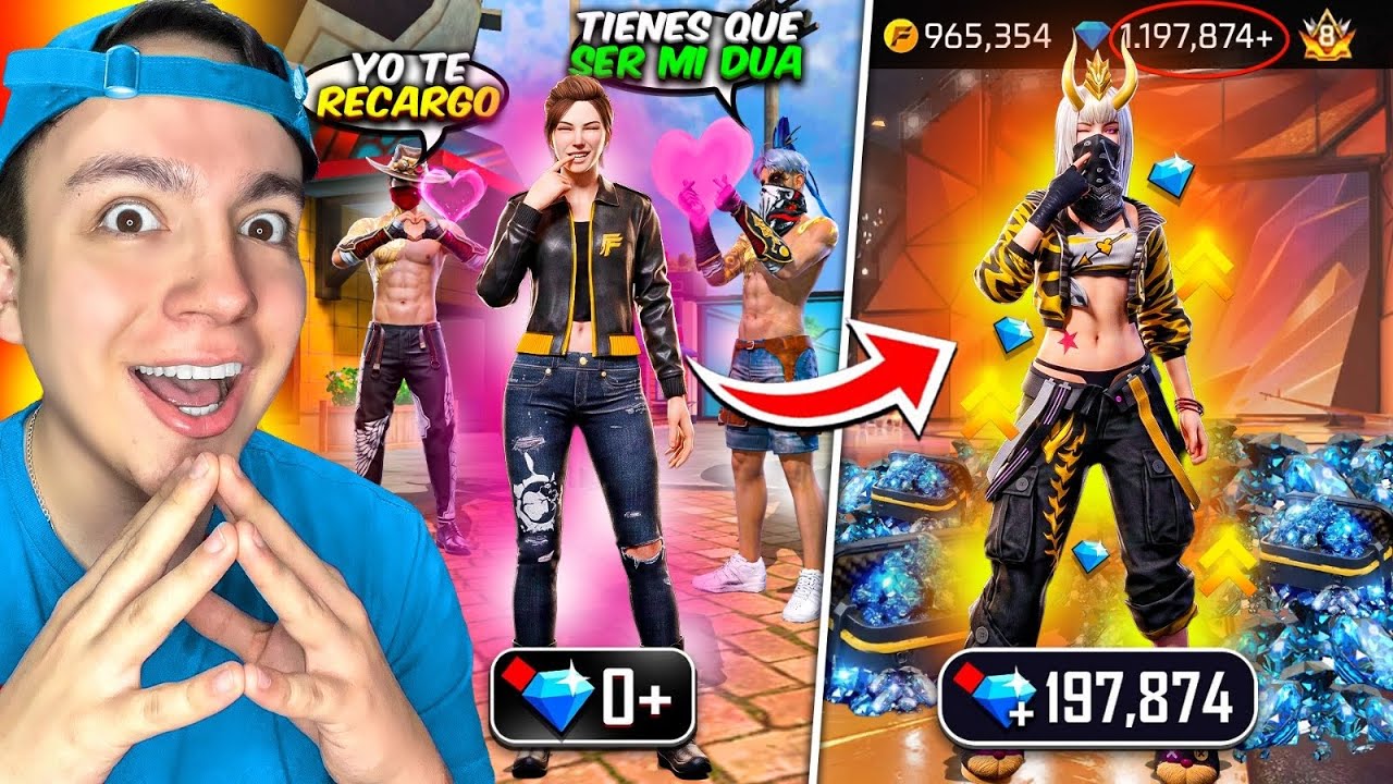ME HAGO PASAR POR BOTCITA PARA CONSEGUIR DIAMANTES en FREE FIRE😱💎