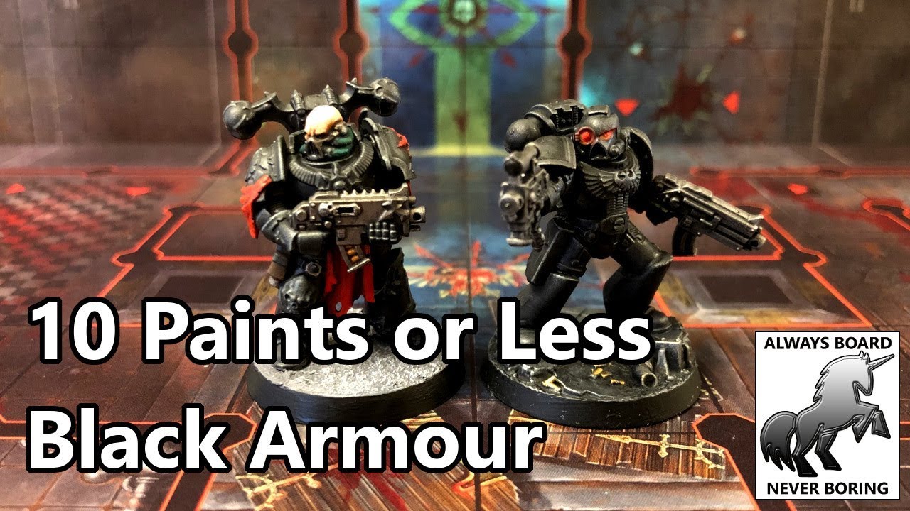 2 Easy Ways to Paint Black Armor / Armour (10 Paints or Less Ep #11)