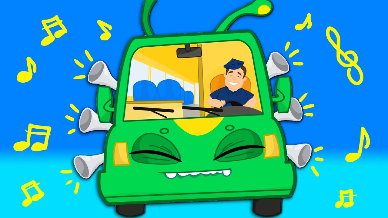 Wheels on the bus song with Groovy The Martian! And lots of Nursery Rhymes & Kindergarten songs!
