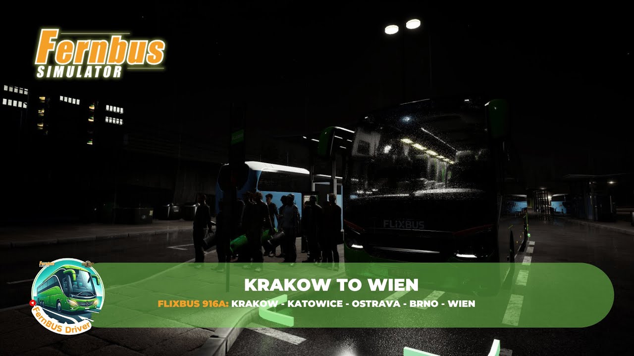 Fernbus Simulator - Real Flixbus Route - Krakow to Wien