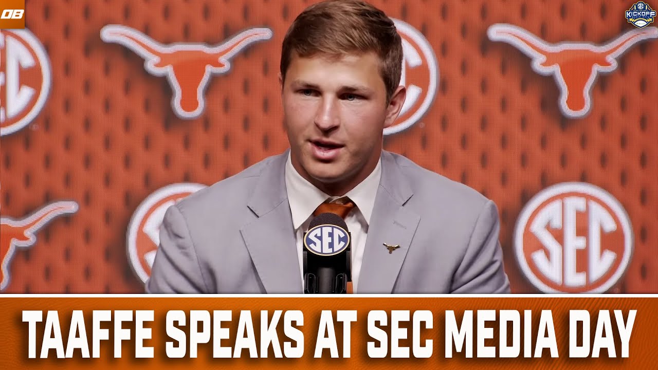 Texas S Michael Taaffe Speaks at the SEC Media Days!