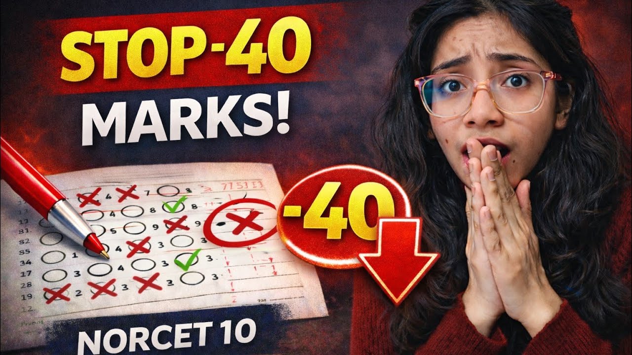 Negative Marking Is Killing Your NORCET 10 Rank 😱
