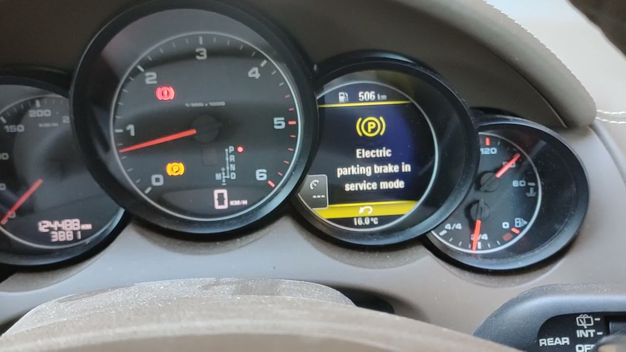 Porsche Cayenne - Parking brake Part3