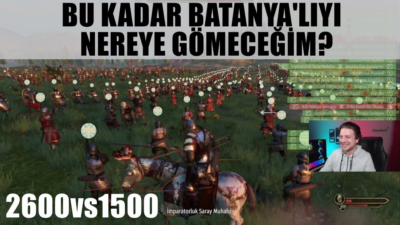 Büyük Savaşlar #4 - 2600vs1500 - Toprak Kana Doydu! - Bannerlord Savaş Taktikleri