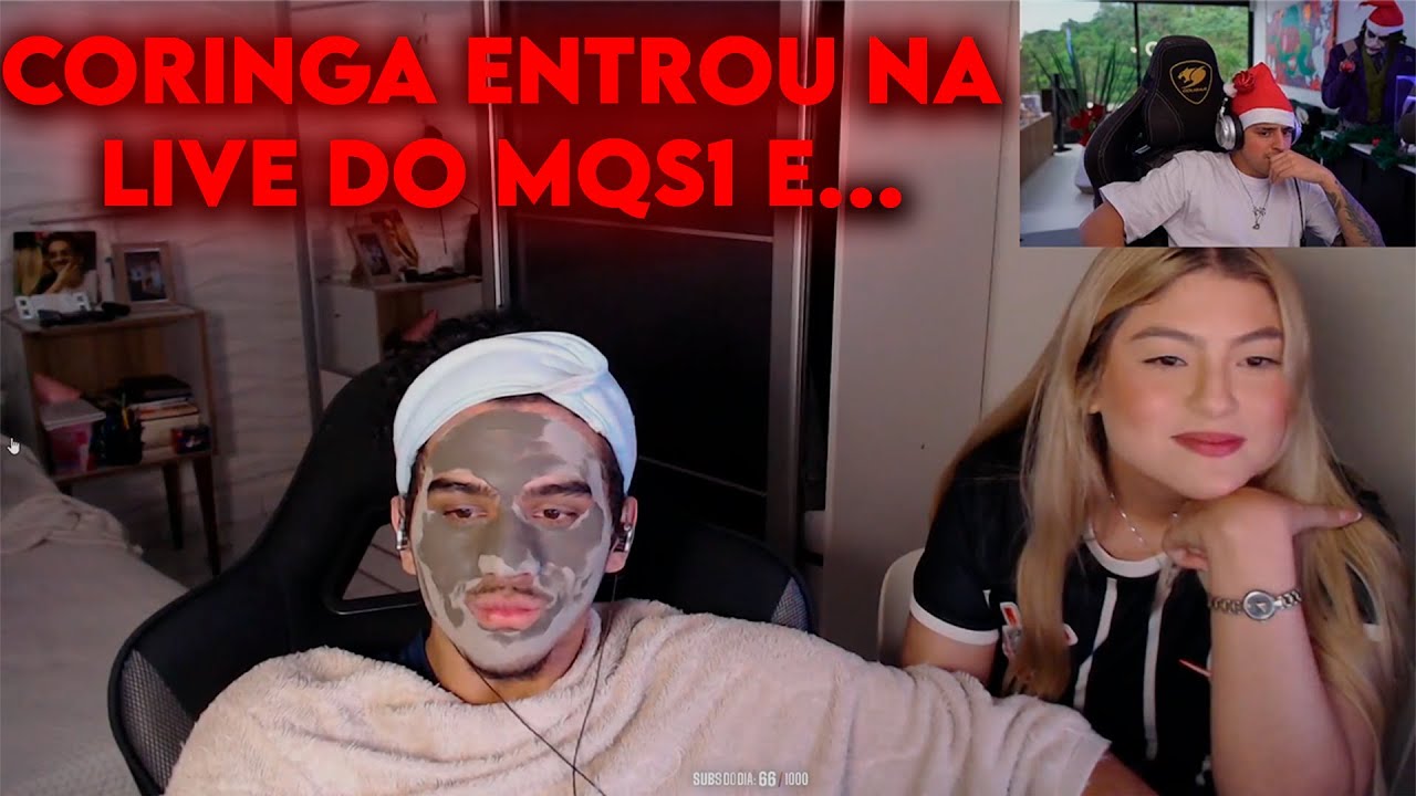 OLHA oque o MIQUEIAS estava REAGINDO quando o CORINGA entrou NA LIVE...