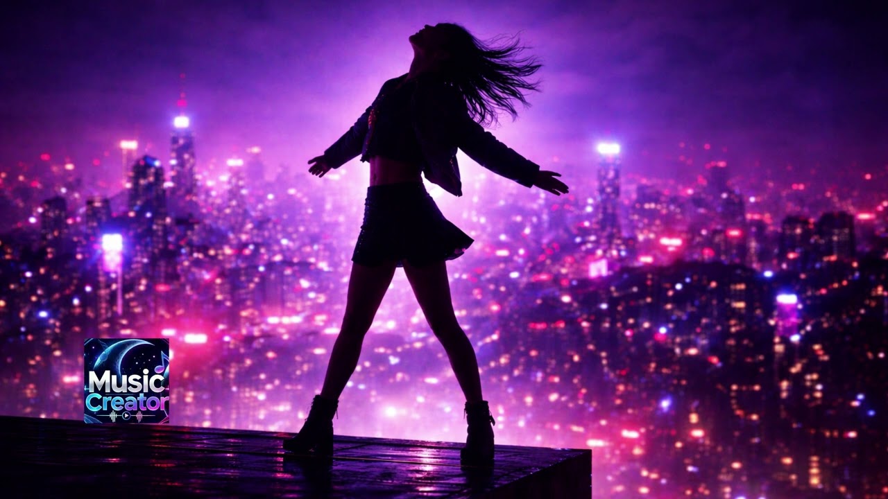 Dancing on the Roof 🌃 | Neon Night Aesthetic Visual