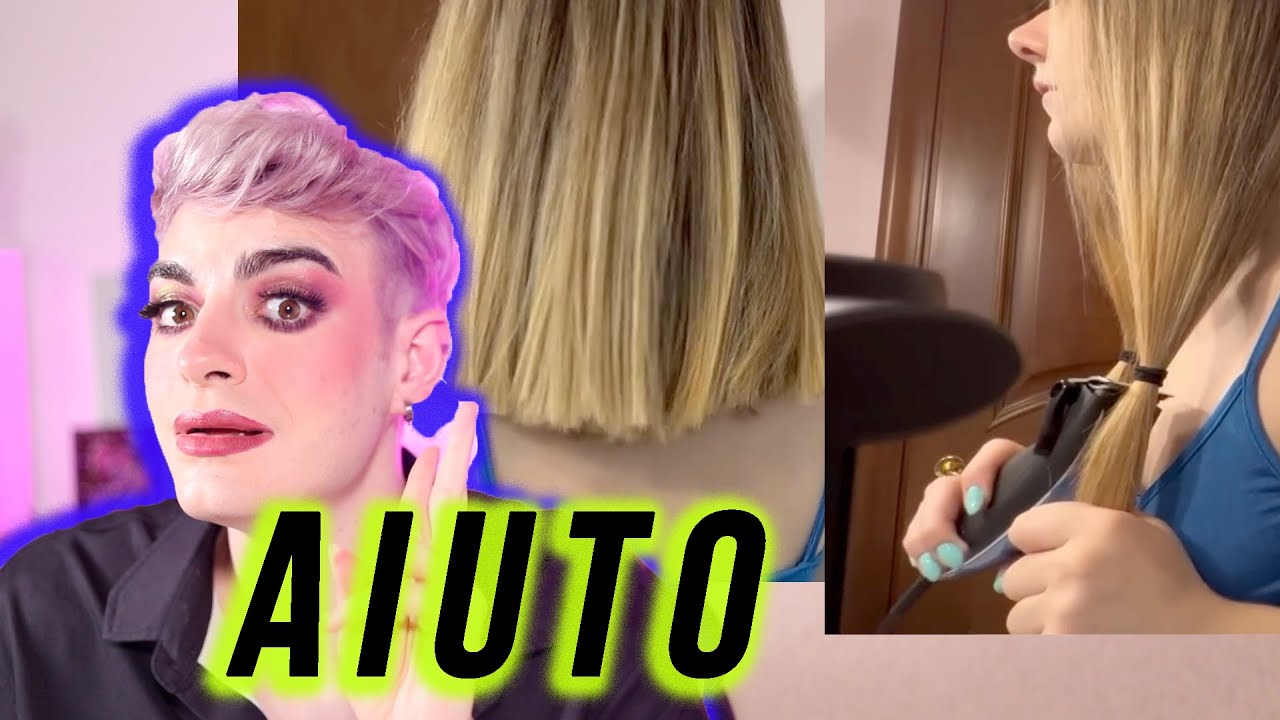 CASCHETTO CON LA MACCHINETTA?!  PARRUCCHIERE REAGISCE AL TAGLIO DI ABOUTGAIA!  || NIKOOOLASH