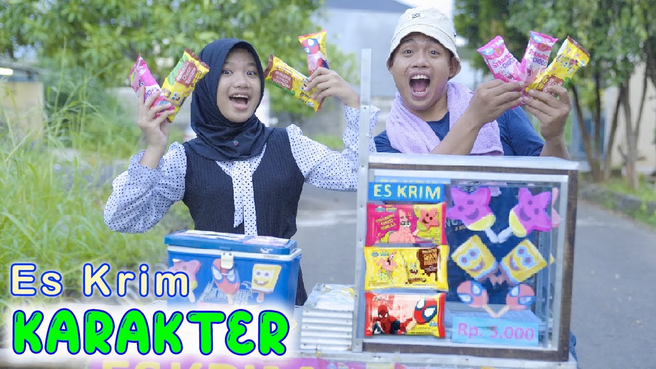 Dinda Jualan Es Krim Karakter