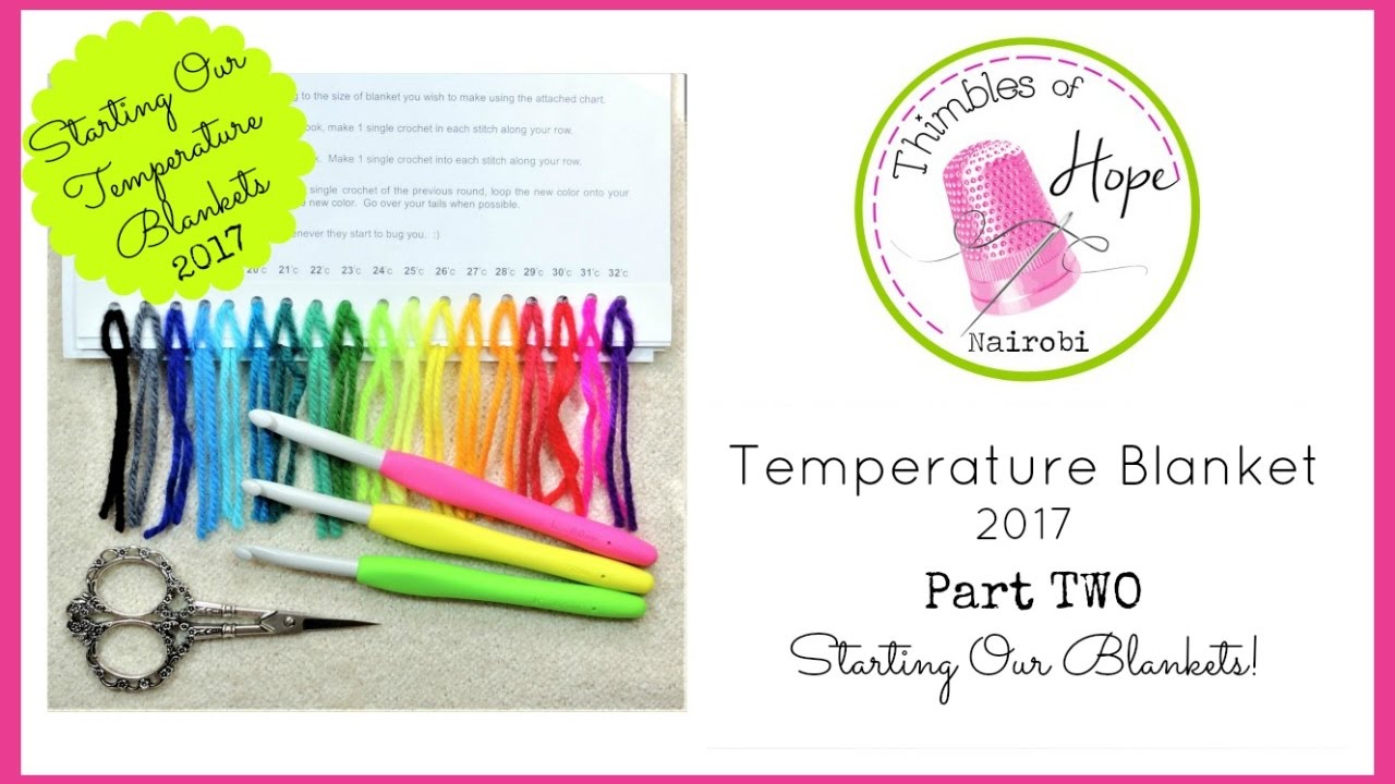 Temperature Blanket 2017 - Part TWO: Starting our Blankets!