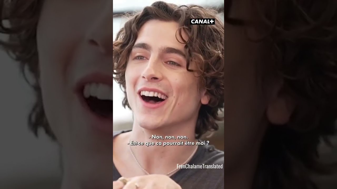 Timoth&eacute;e Chalamet can still speak French!