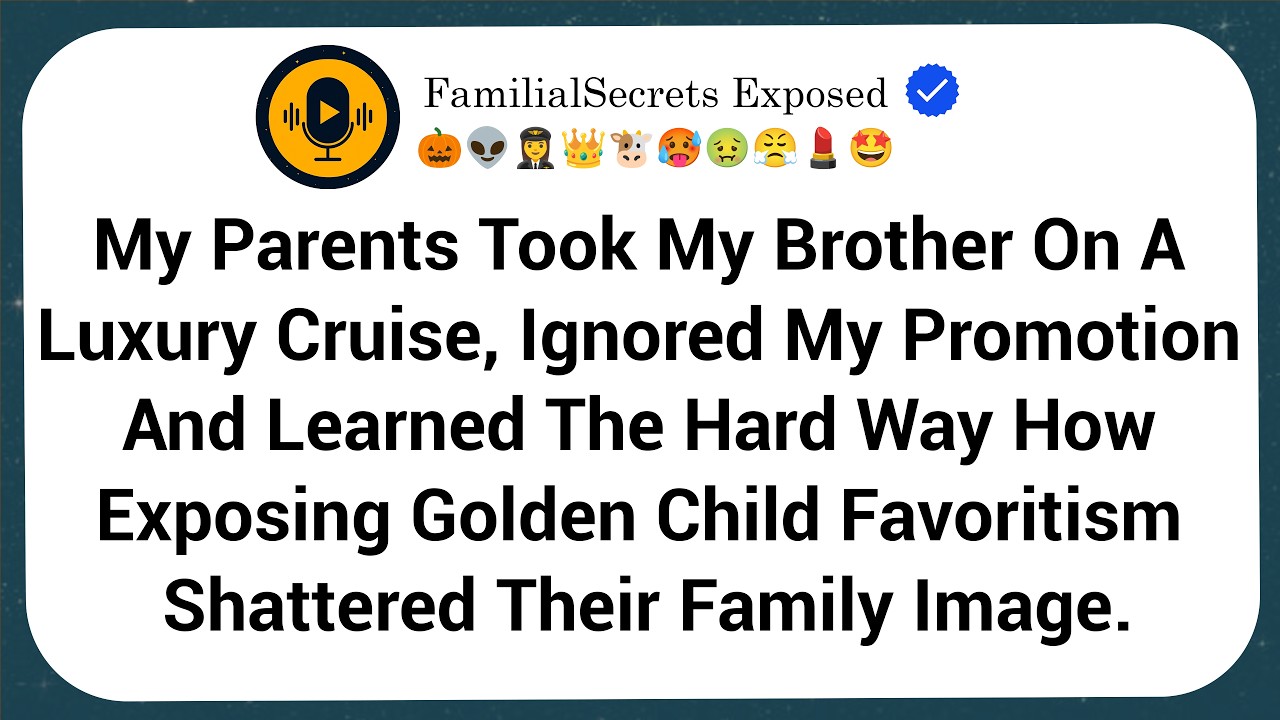 My Parents Took My Brother On A Luxury Cruise, Ignored My Promotion, And Learned The Hard Way How...