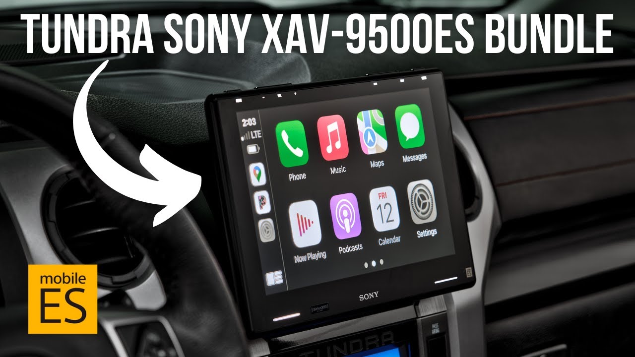 Установка комплекта Plug & Play для Toyota Tundra Sony XAV-9500ES | Toyota Tundra 2014–2021 гг.