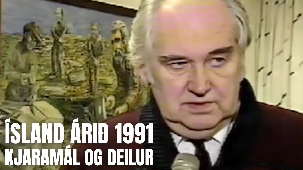 &Iacute;sland &aacute;ri&eth; 1991 -  Kjaradeilur a&eth; h&aelig;tti &iacute;slendinga