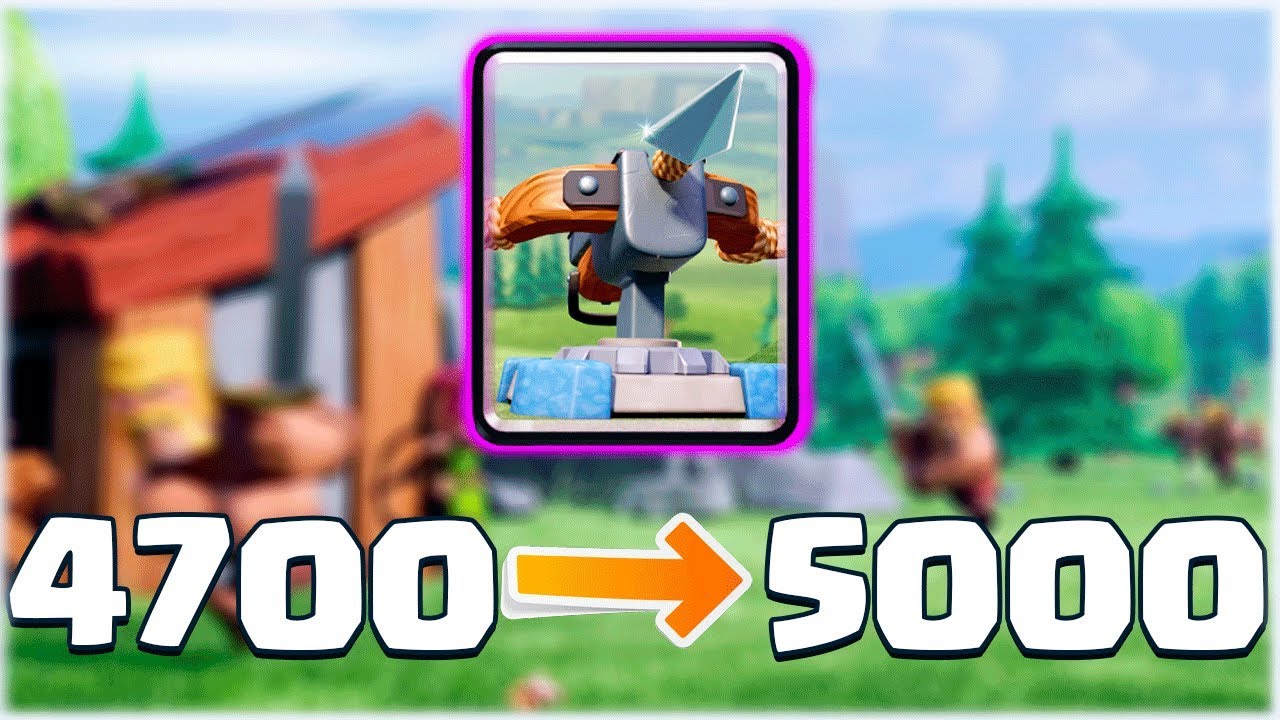 DE 4700 A 5000 COPAS SOLO CON MAZO DE BALLESTA EN EL ÚLTIMO DIA DEL META - Clash Royale - WithZack