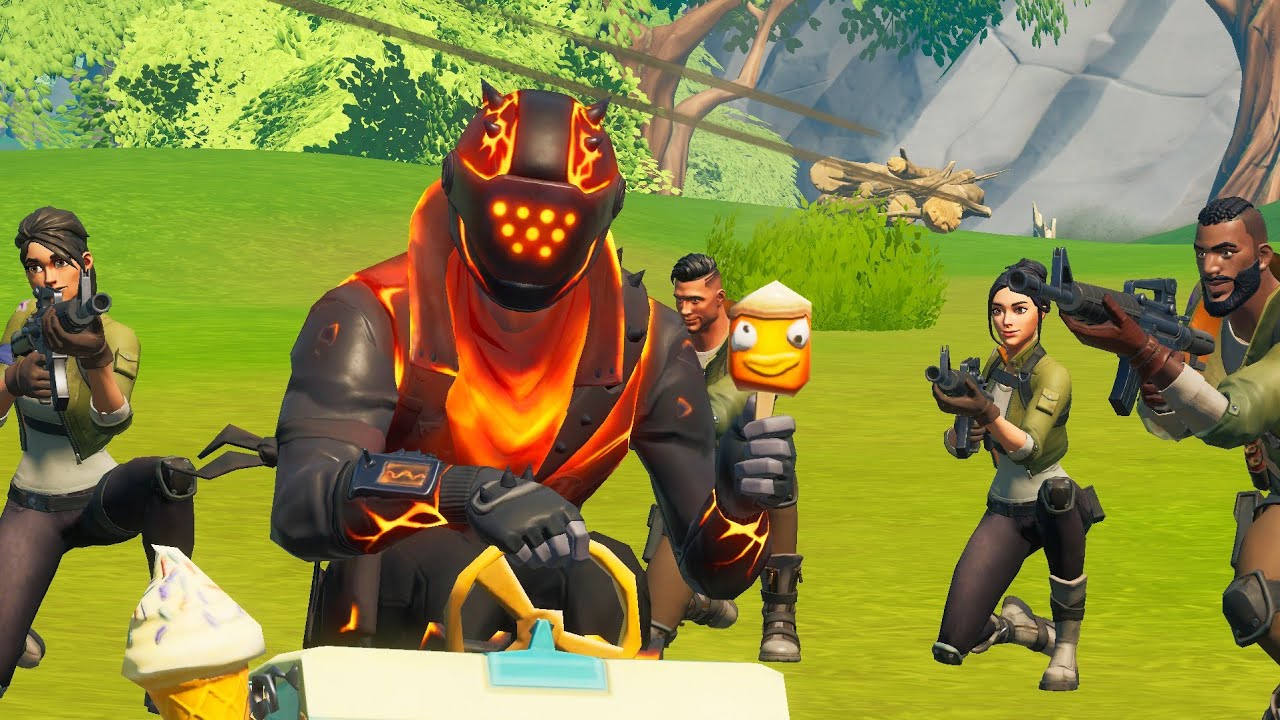 Trolling People in Random Squads using the NEW Roast Lord Skin in Fortnite!