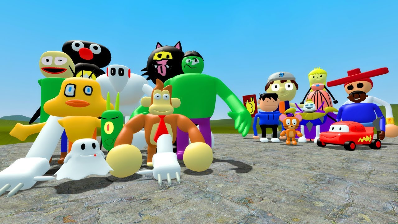 NEW 3D MEMES NEXTBOTS V7 Vs OLD 3D MEMES NEXTBOT IN Garry's Mod