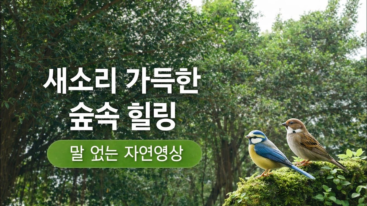 숲속 나무와 새소리 | 아무 말 없는 18분 힐링 자연 영상