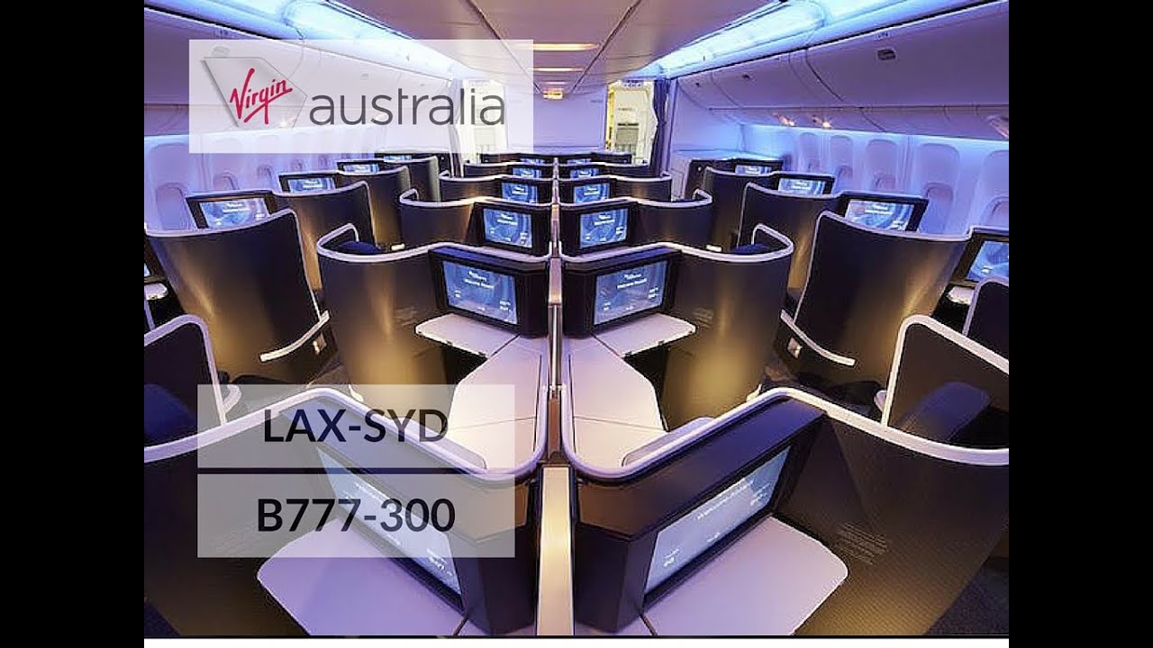 Virgin Australia Business Class B777-300 Los Angeles to Sydney VA 2