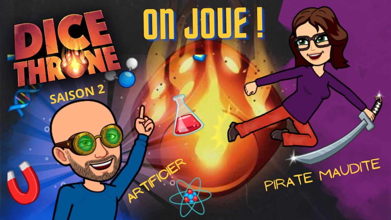 Dice Throne saison 2, le Duel ! Artificier VS Pirate Maudite - (REPLAY TWITCH)