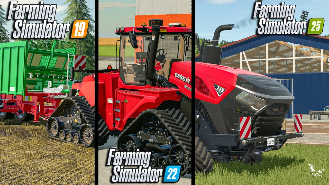FS19 vs FS22 vs FS25 | Direct GRAPHICS & GAMEPLAY  Comparison!