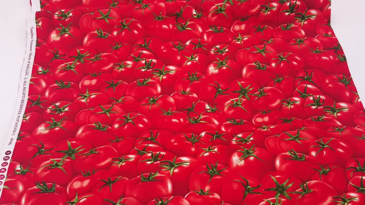 tomato fabric by Timeless Treasures