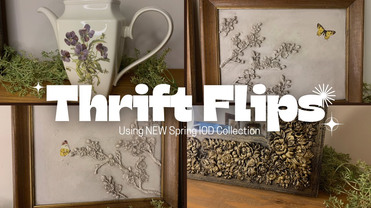 DIY Thrift Flips Using New IOD Moulds & Transfers