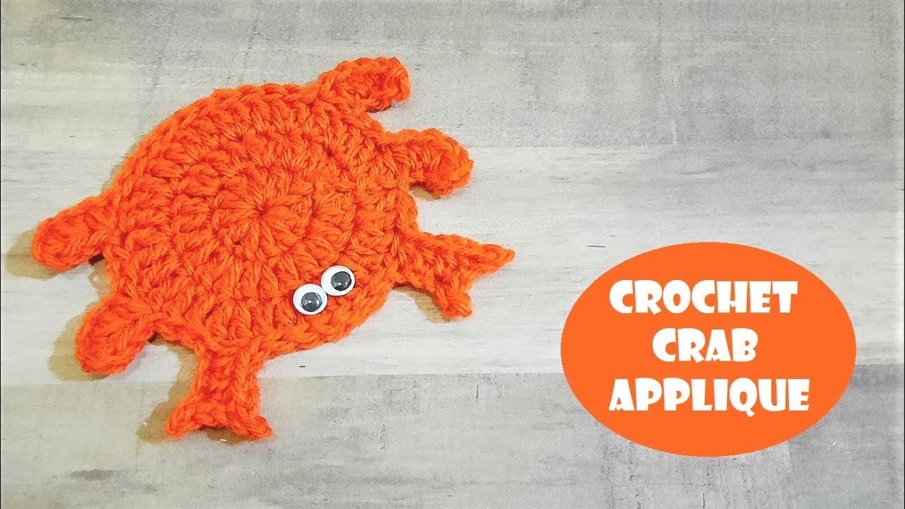Crochet Crab Applique | Crochet With Samra