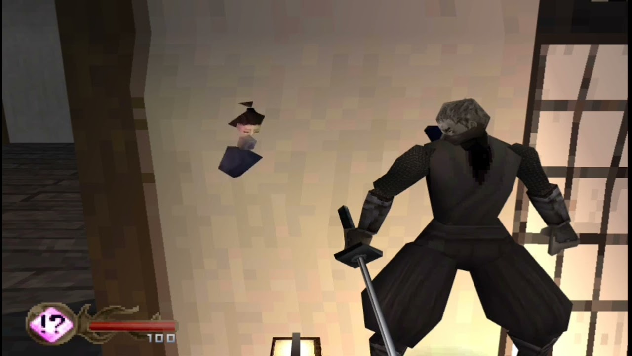 Tenchu Stealth Assassins - Playstation - Level 1 punish the evil merchant Layout C (without Item)
