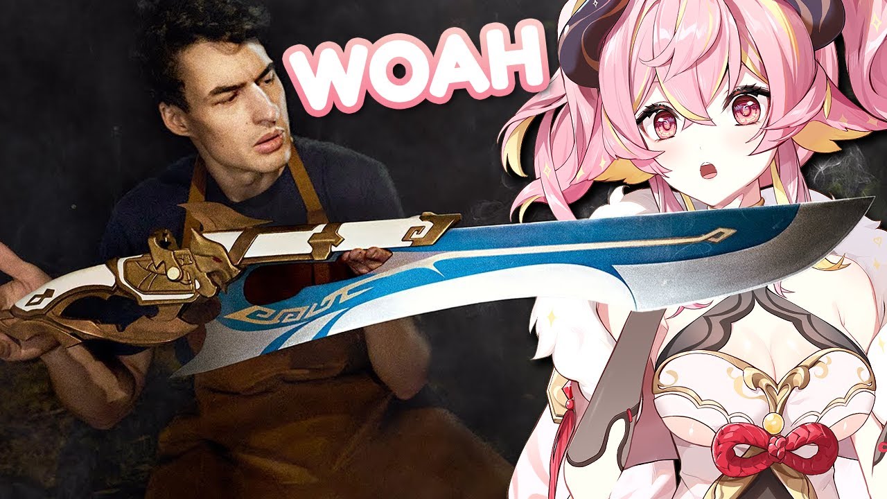 Юикай VTUBER РЕАКЦИЯ на «Я выковал Gun-Blade» Я сделал кое-что | Реакция Юикай