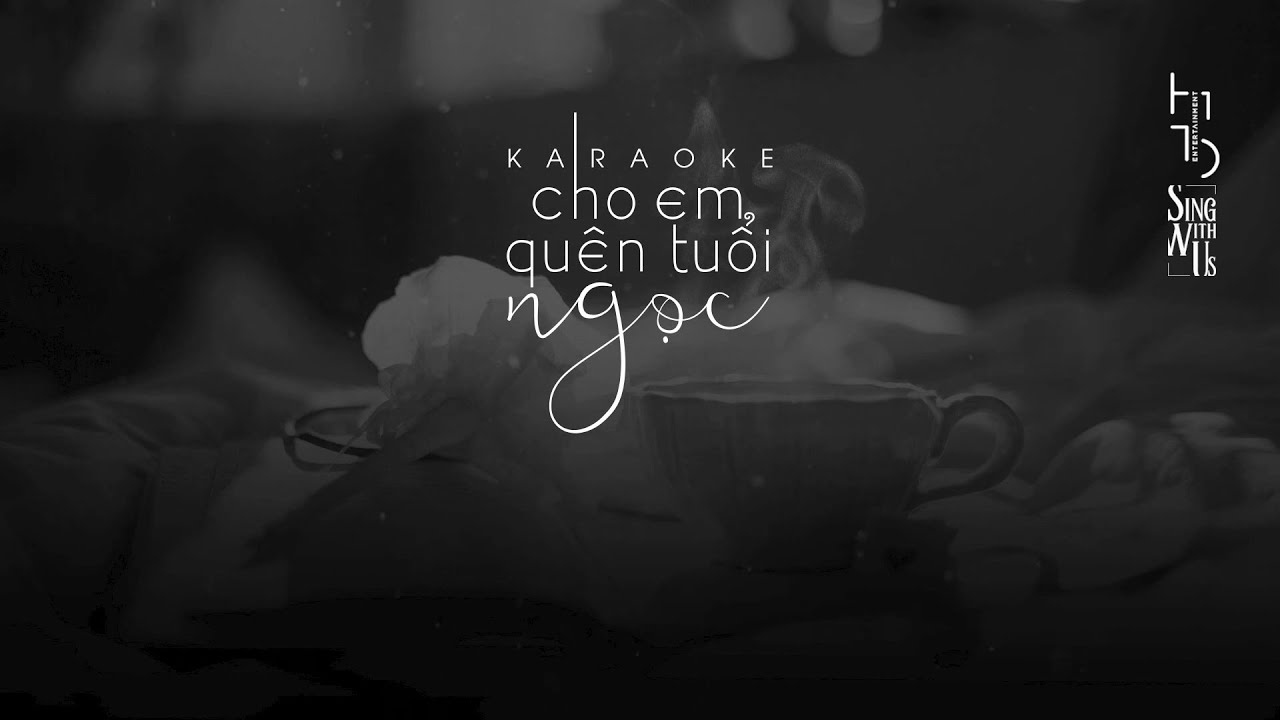 Karaoke | Cho Em Quên Tuổi Ngọc | Acoustic Beat | Tone Nam (Dm)