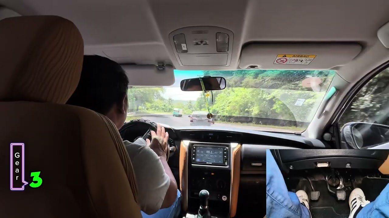 POV driving | Mawab to Tagum City | Manual transmission pedal cam