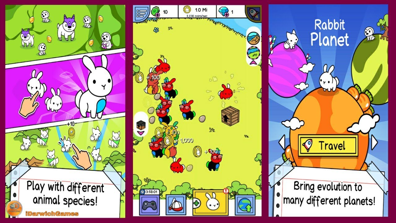 Evolution Galaxy - Mutant Creature Planets Game - Gameplay (iOS - Android)