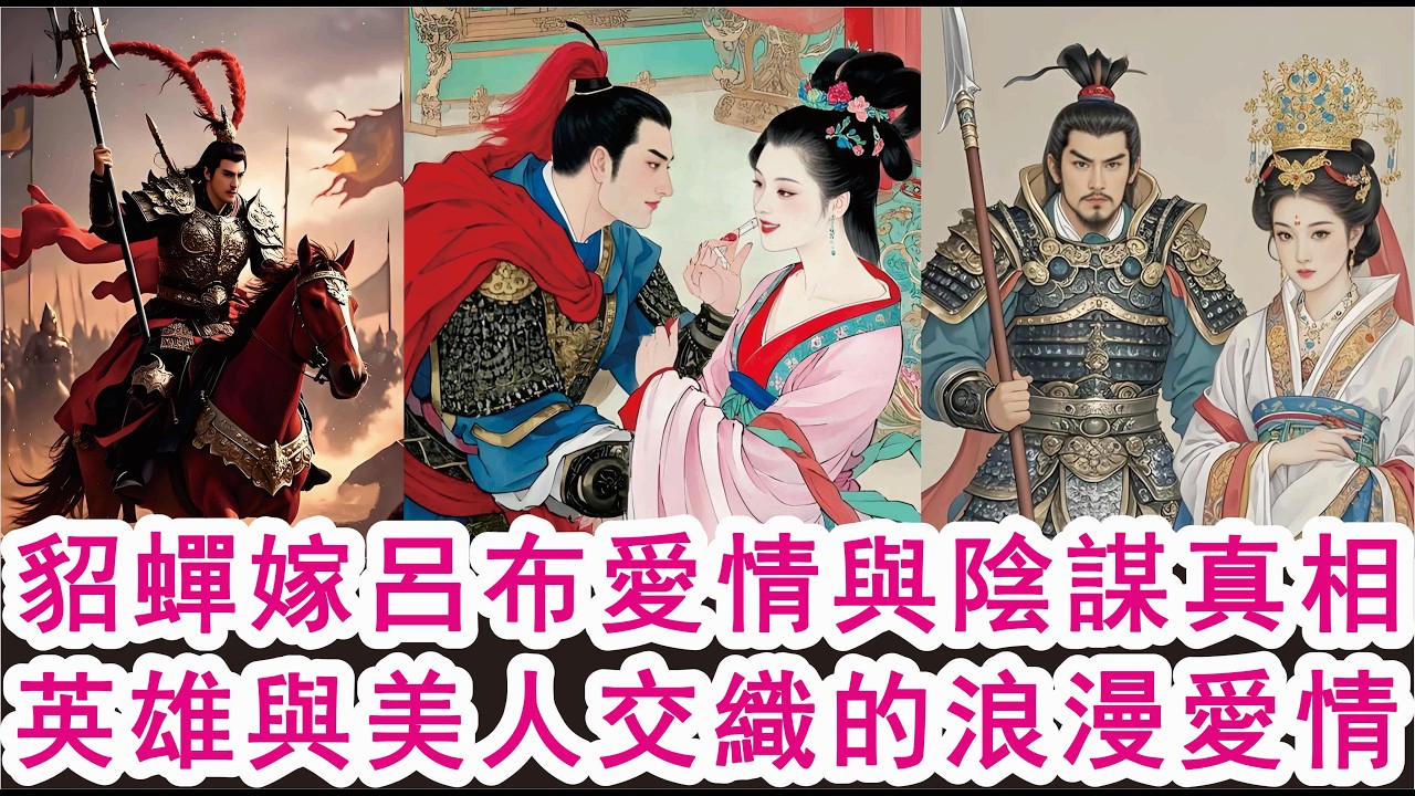 貂蟬嫁呂布愛情與陰謀真相，英雄與美人交織的浪漫愛情！