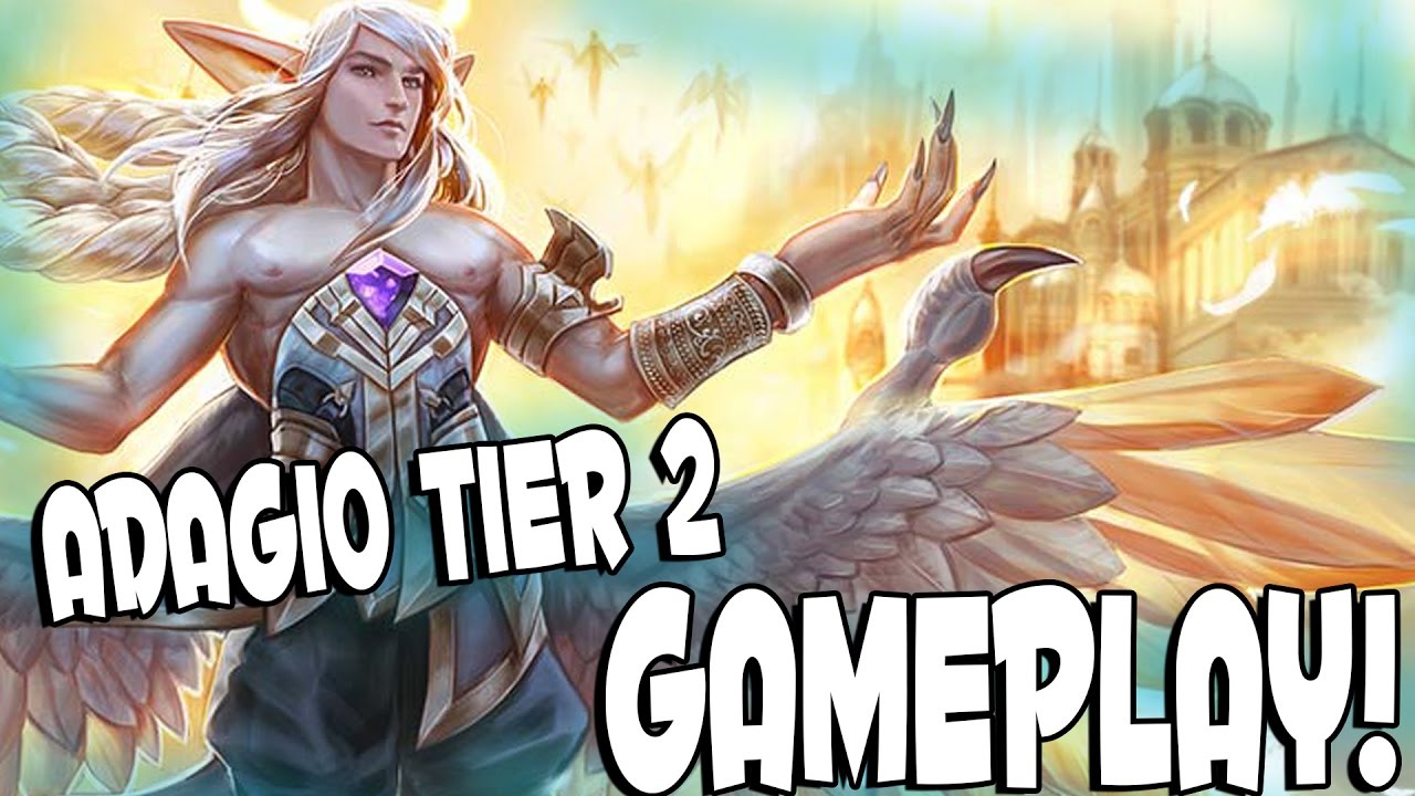 Vainglory SERAPHIM ADAGIO TIER 2 GAMEPLAY! New Adagio Skin In Vainglory!