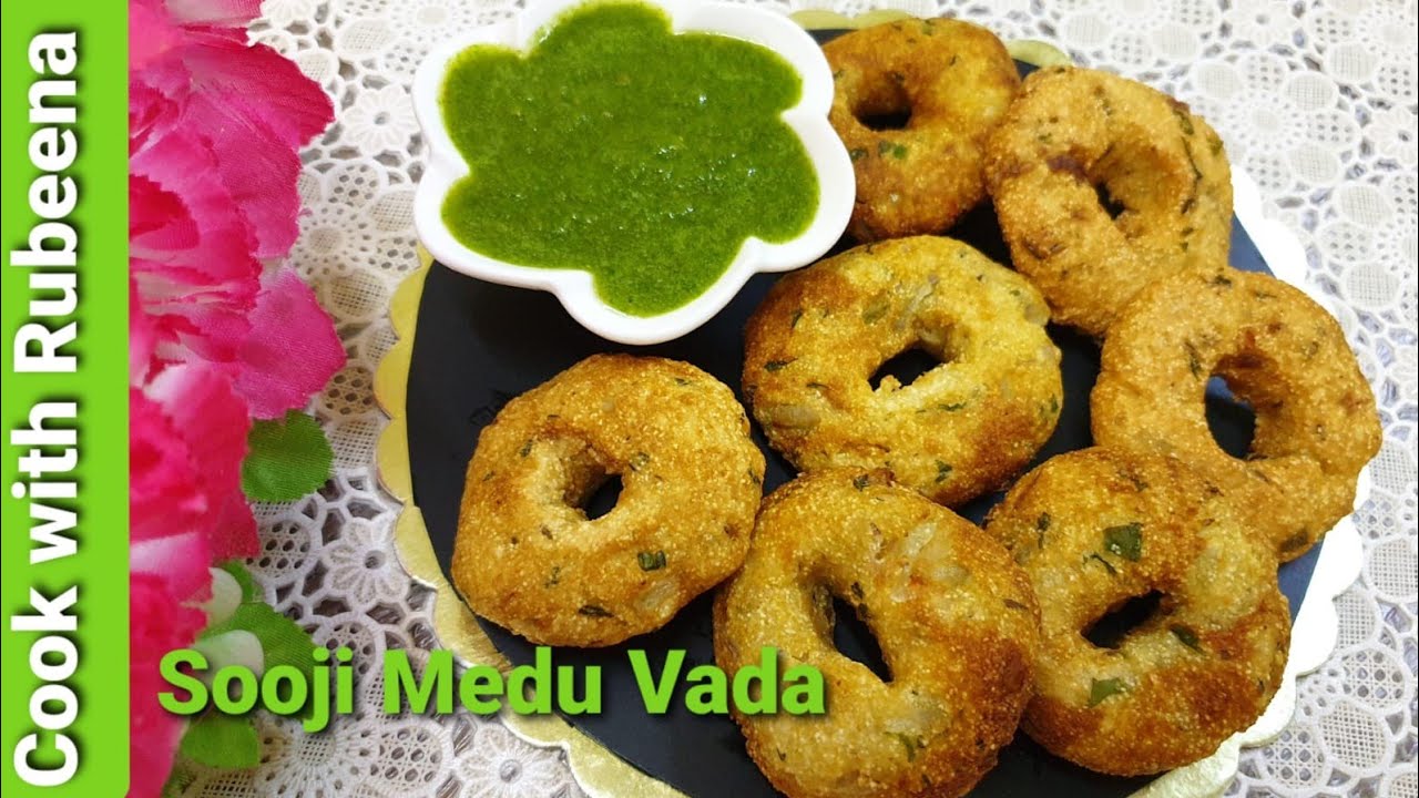 Sooji Medu vada Recipe | Instant Rava vada Recipe | Semolina vada